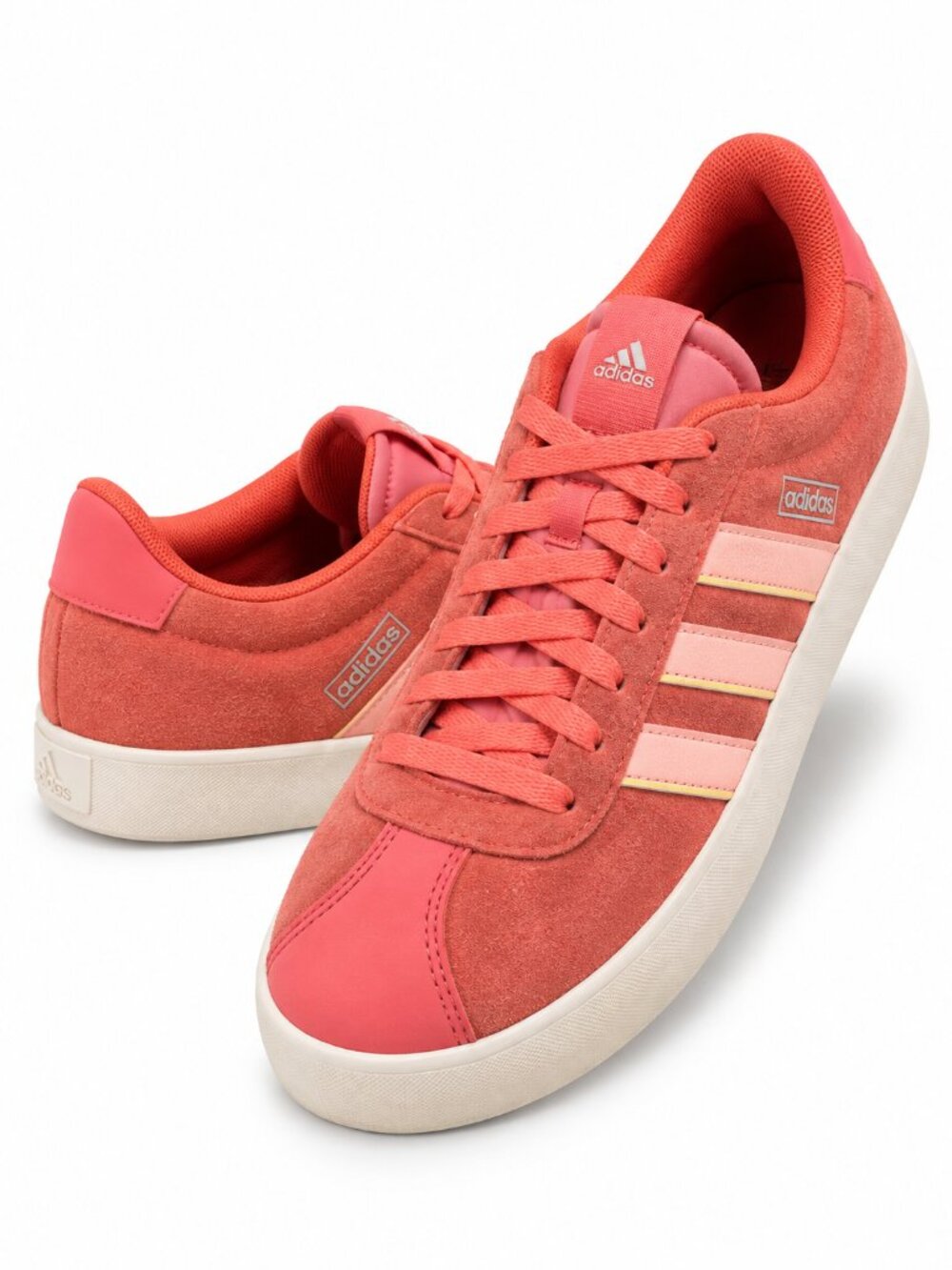 Adidas VL Court 2.0 Coral Pink Suede Sneakers Women’s 7.5
